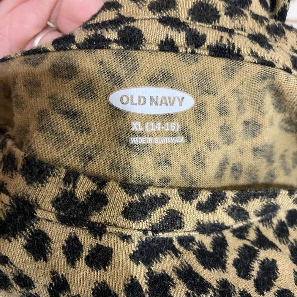Old Navy Girl’s Leopard Print Stay Connected Long Sleeve Ter